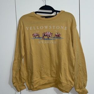 NWT Yellowstone long sleeve shirt color mustard yellow size xs/s